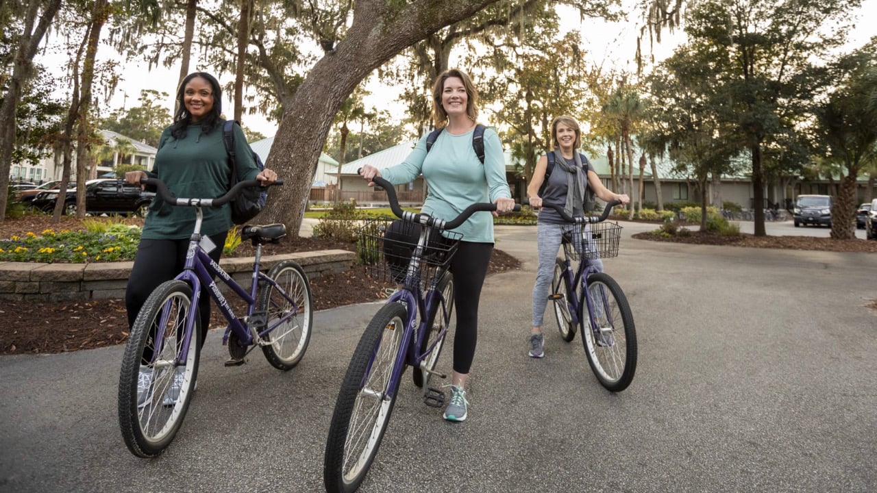 Hilton Head Health women with bikes