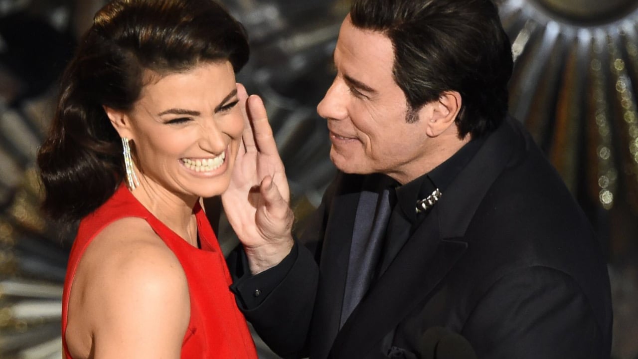 John Travolta and Indina Menzel, Oscars