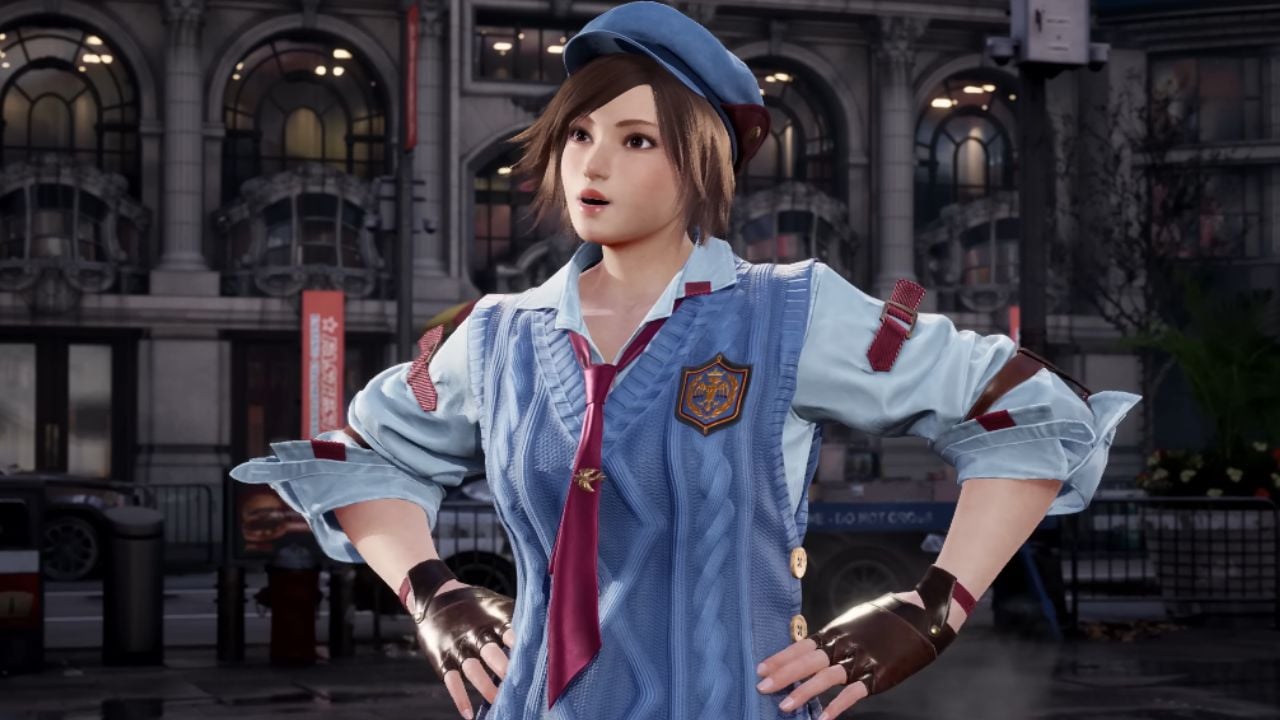 Asuka Kazama screengrab from her Tekken 8 reveal trailer.