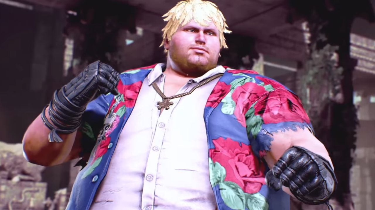 Still frame of Bob from his Tekken 7 reveal trailer. 