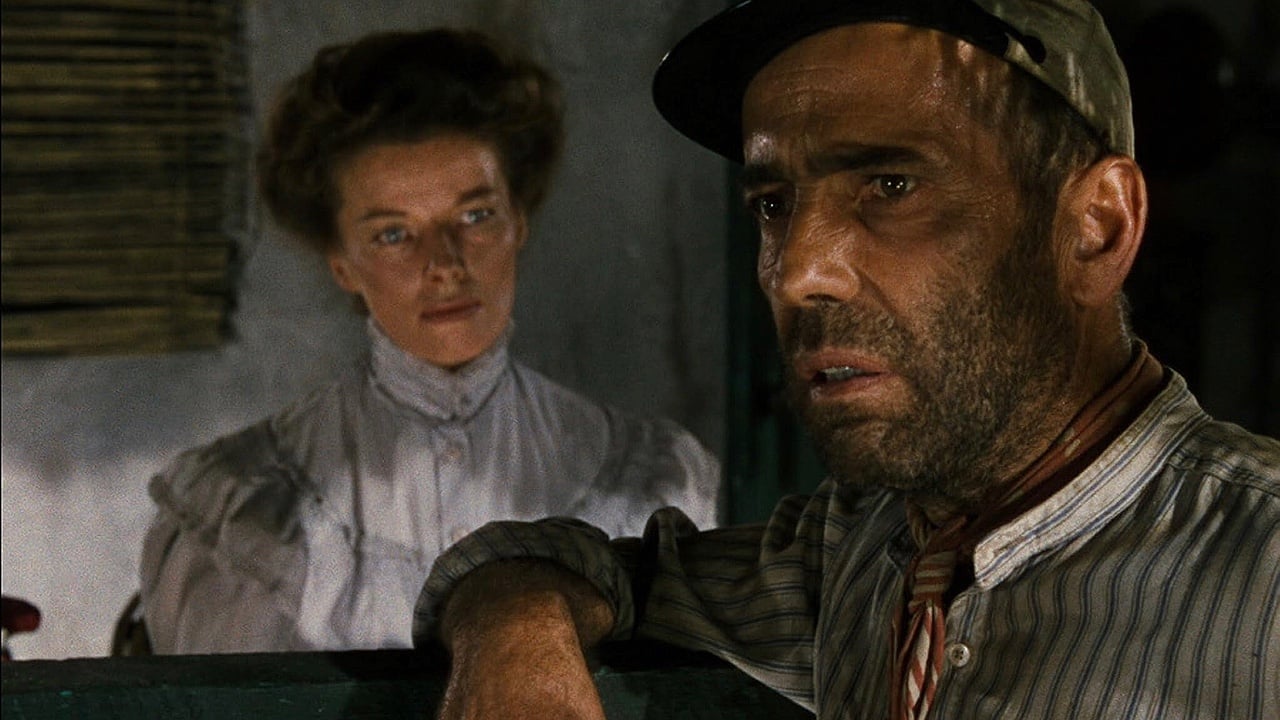 Humphrey Bogart and Katharine Hepburn in The African Queen (1951)