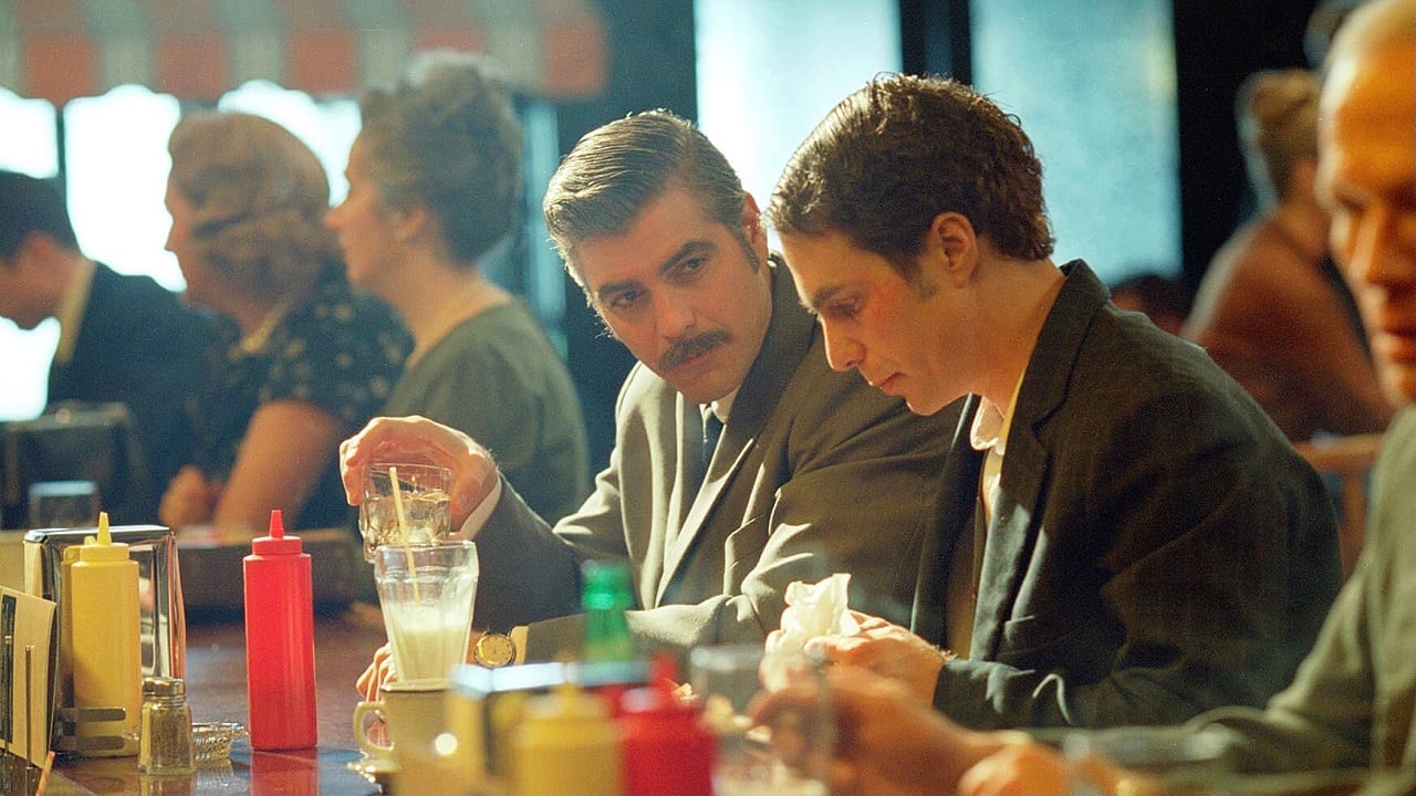 George Clooney and Sam Rockwell in Confessions of a Dangerous Mind (2002)
