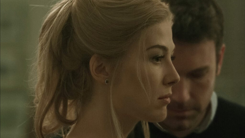Rosamund Pike and Ben Affleck in Gone Girl single on valentine's day