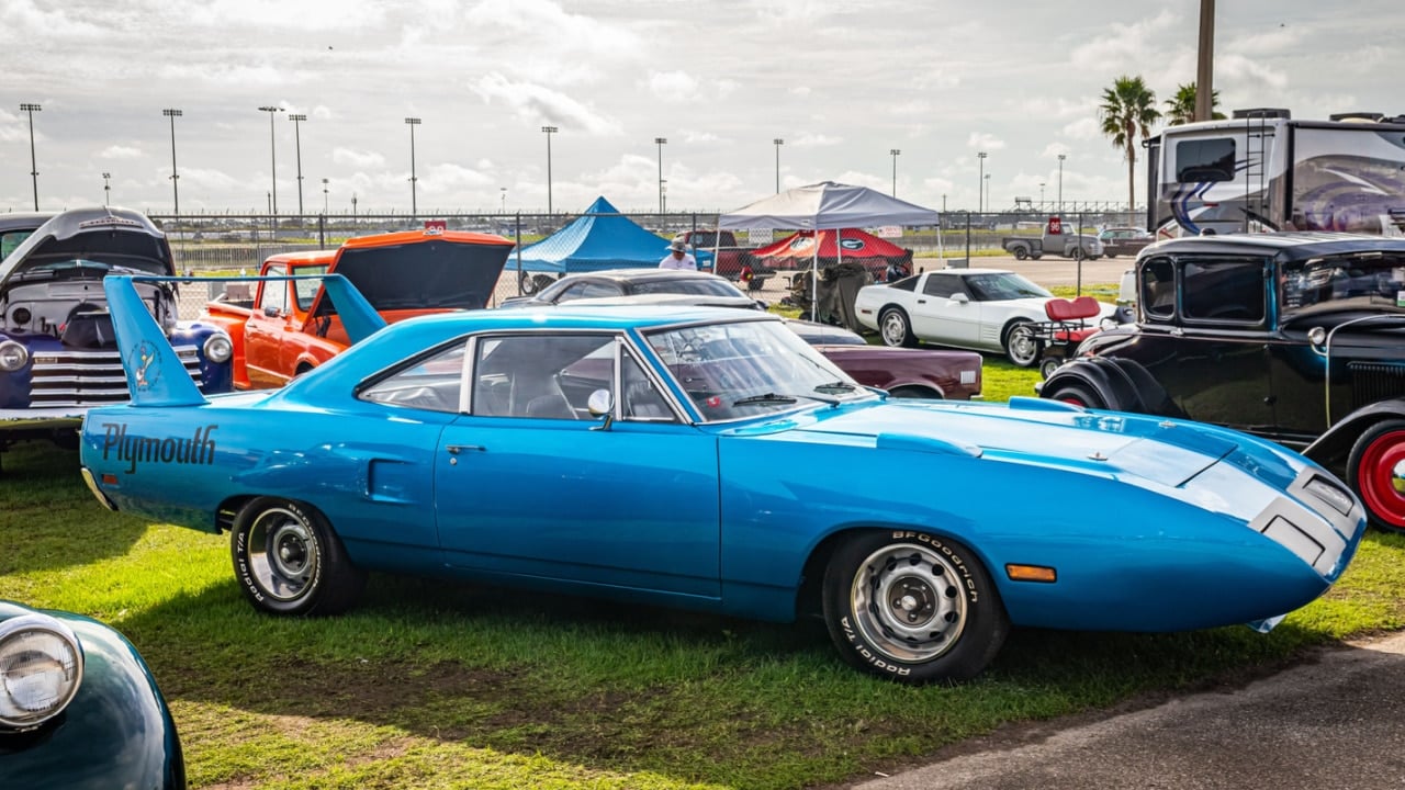 1970 Plymouth Road Runner Superbird at a local car show.