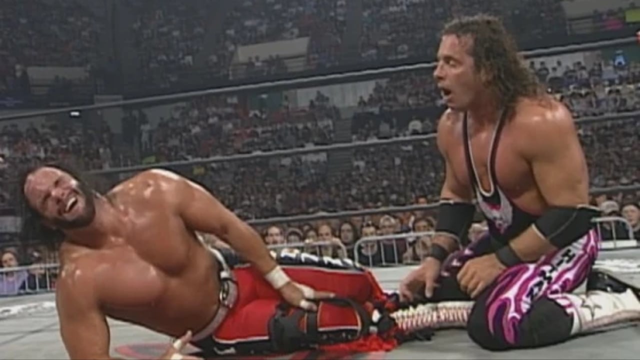 Bret Hart and randy Savage at Slamboree 1998
