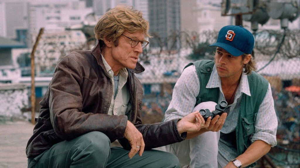 Robert Redford and Brad Pitt in Spy Game (2001) tony scott movie