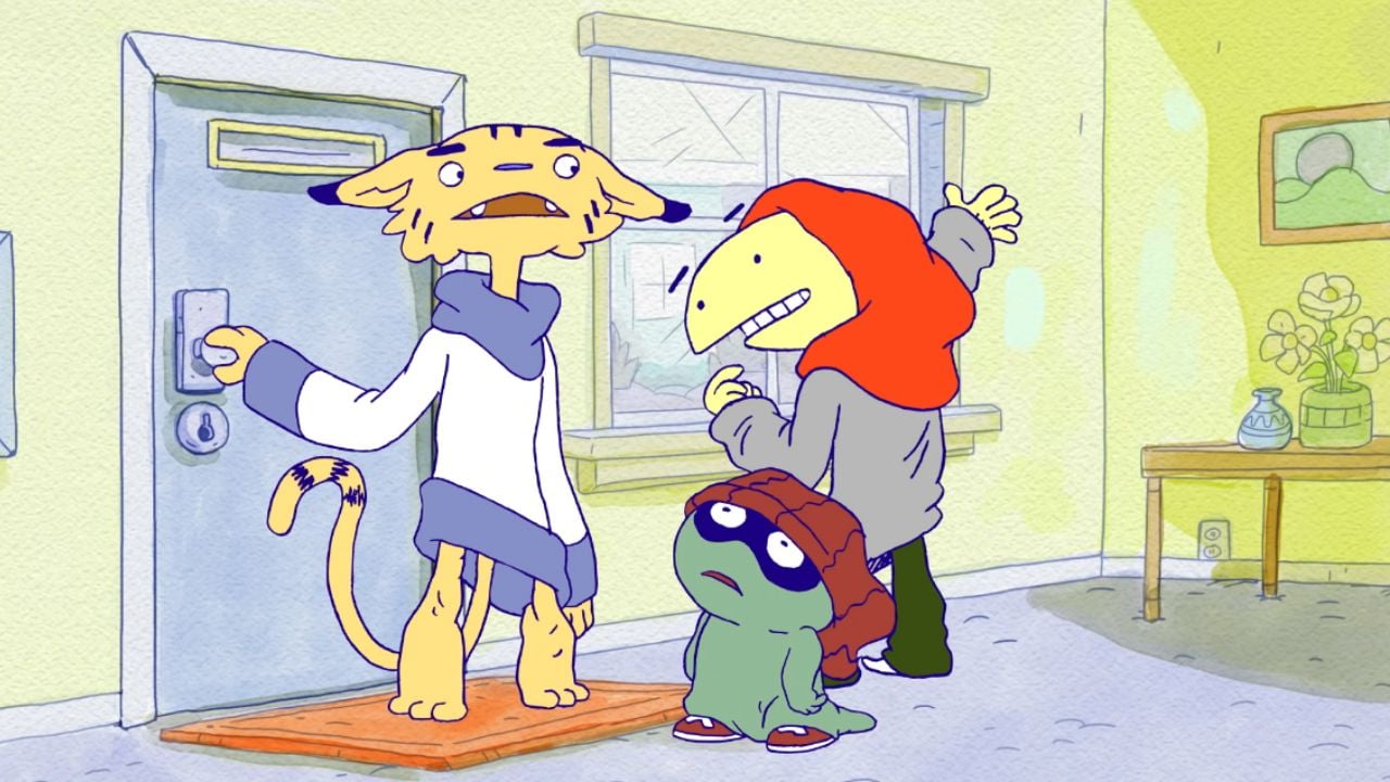 Still frame from Tyler and Co. cartoon animation on Youtube.