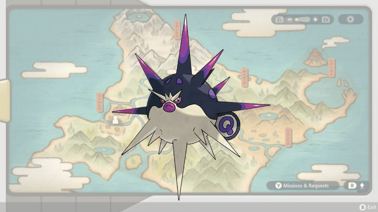 Overqwil on a Hisui backgroundbest poison Pokémon