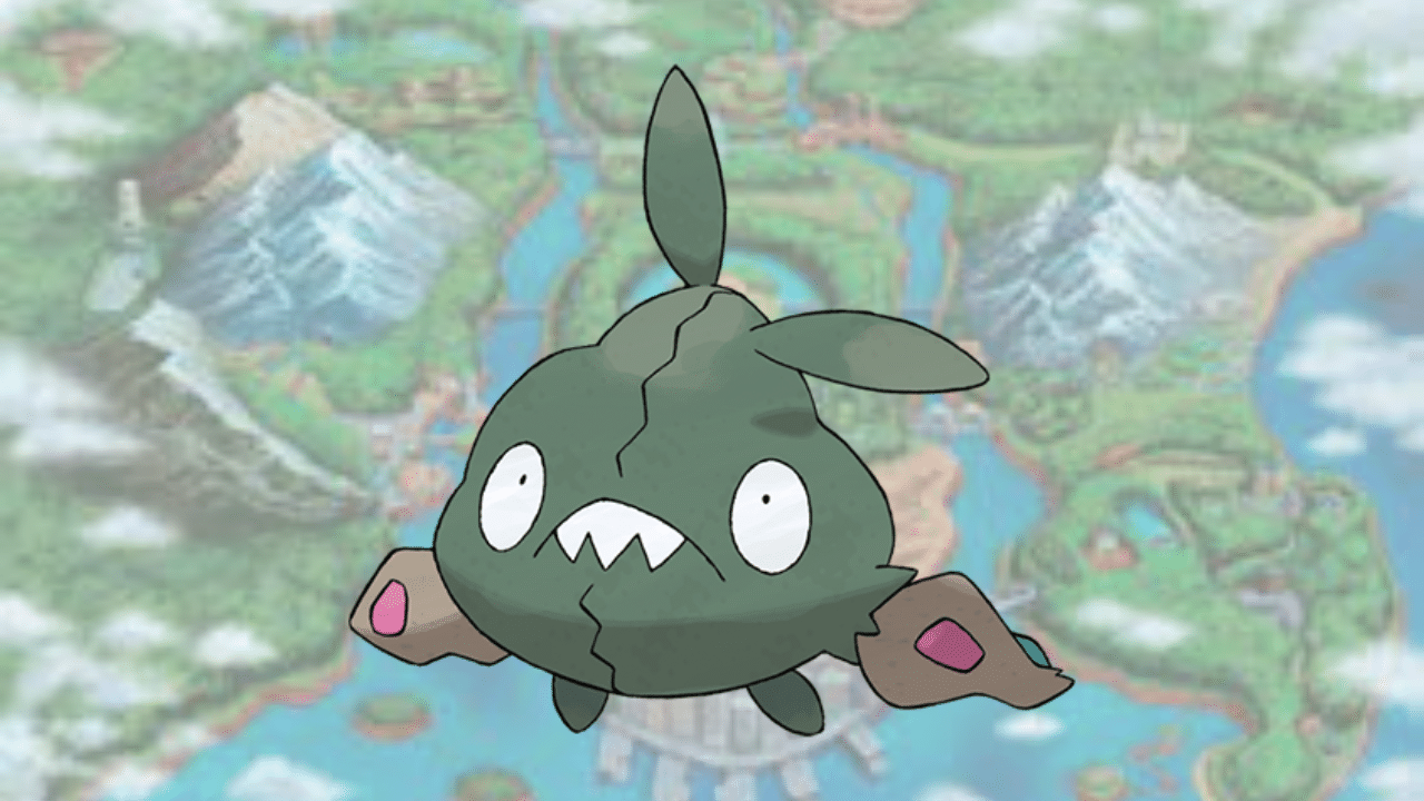 Trubbish on a Unova background