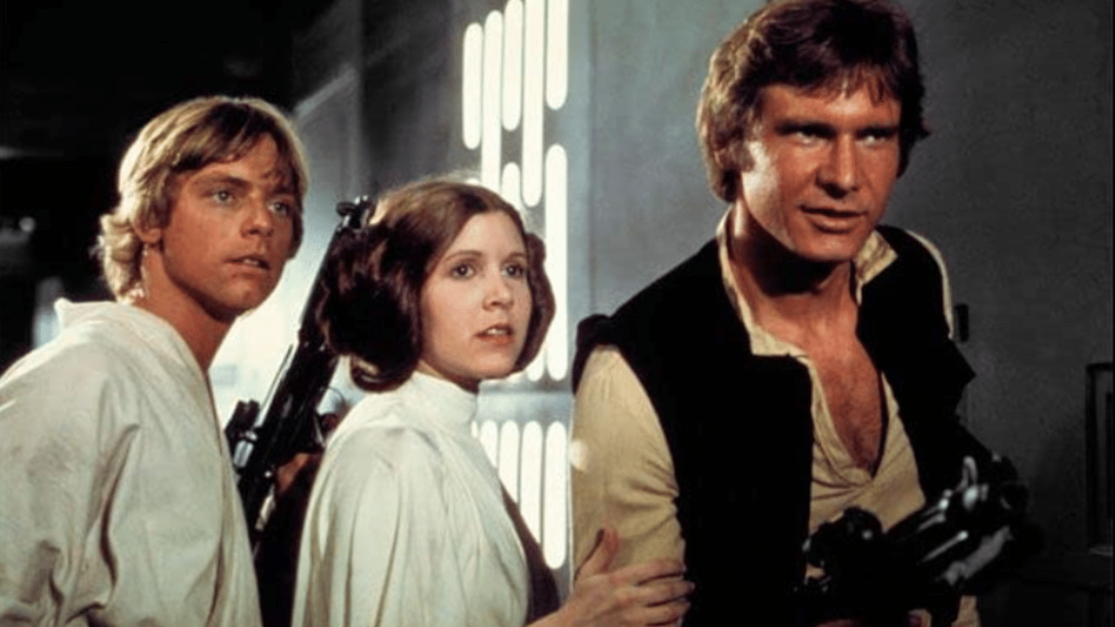 A New Hope Rescuing Leia Luke Skywalker Han Solo Mark Hamill Carrie Fisher Harrison Ford